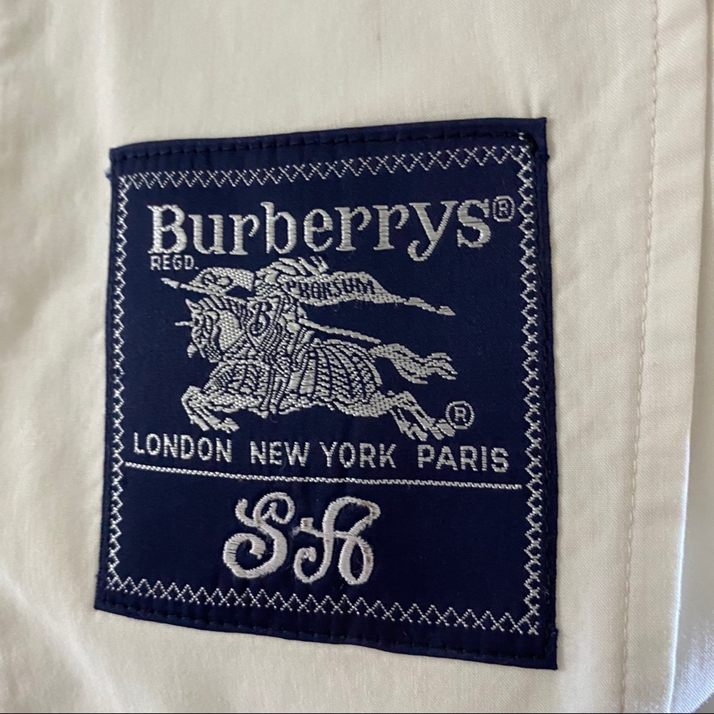 Vintage Burberry Trench Coat Ivory 12 - Picture 8 of 16